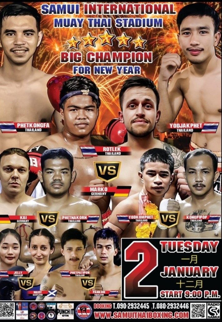Muay Thai kämpfe mit Kai von der Sportschule Asia in Thailand