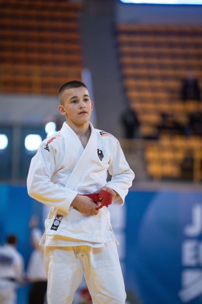 Ruslan Bergheim im deutschen Ju-Jitsu-Nationalteam bei der Europameisterschaft